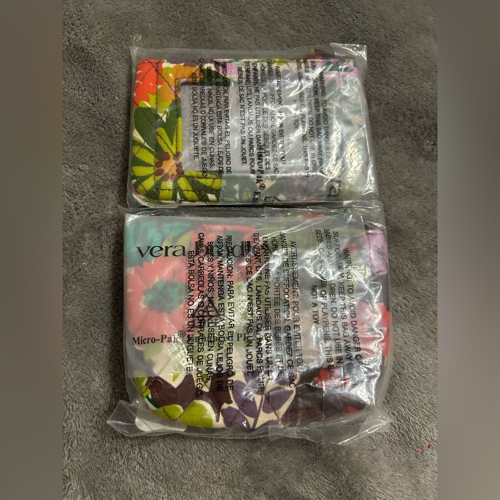 NWT Vera Bradley Zip ID Case & Zip Top Pouch Set